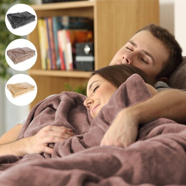 USB Heated Blanket Throw with Cordless Portable Design and Fleece Fabric Queen Size - Image 8
