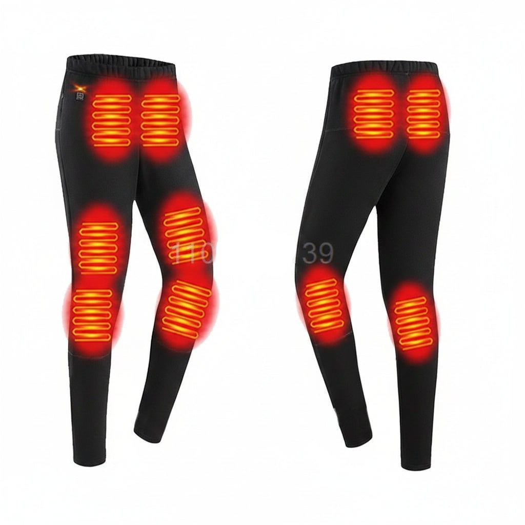 USB Heated Long Johns Thermal Underwear Set with Multiple Heating Zones for Cold Weather - Image 10