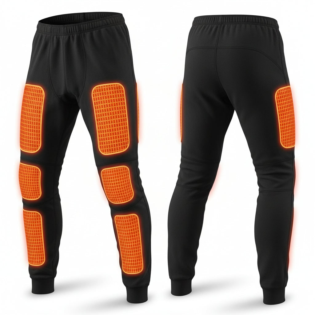 USB Heated Long Johns Thermal Underwear Set with Multiple Heating Zones for Cold Weather - Image 6