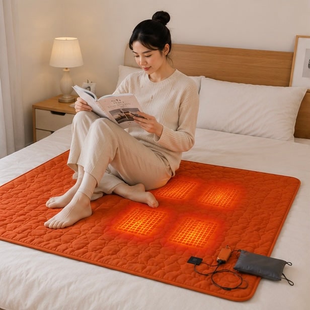 USB Powered Heated Camping Sleeping Pad with Multiple Heating Zones and Quilted Fabric - Image 10