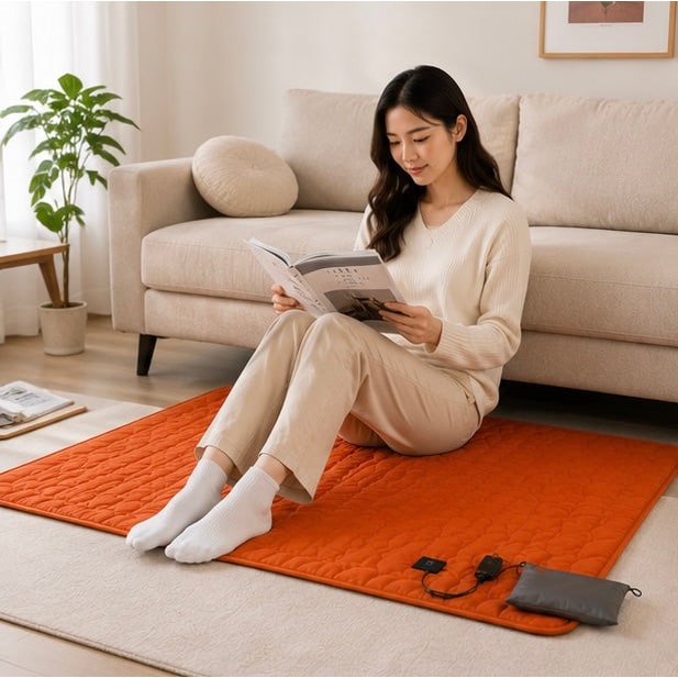 USB Powered Heated Camping Sleeping Pad with Multiple Heating Zones and Quilted Fabric - Image 13