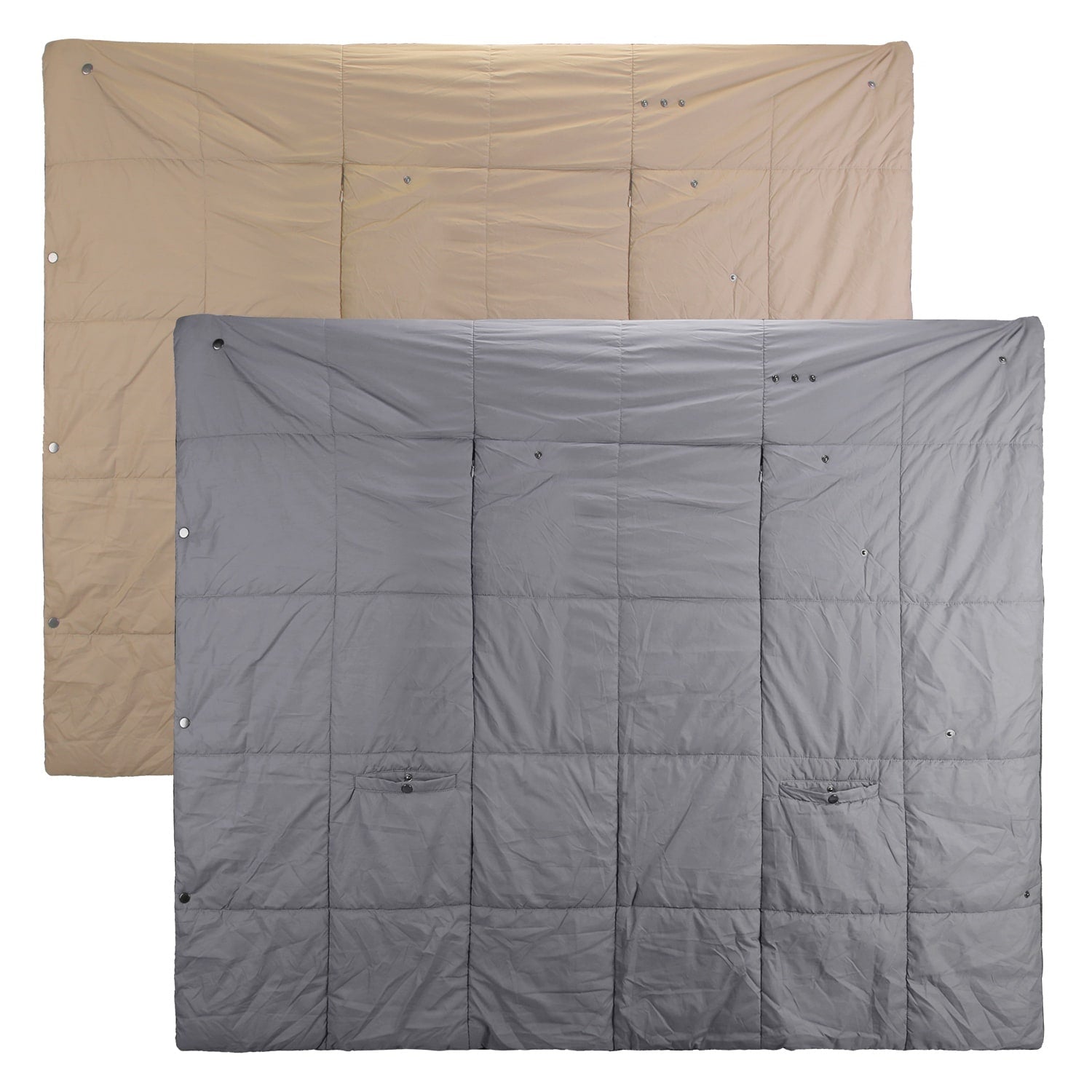 USB Wearable Heated Blanket with Zipper Armholes Dual Controls and 6 Heating Zones - Image 8