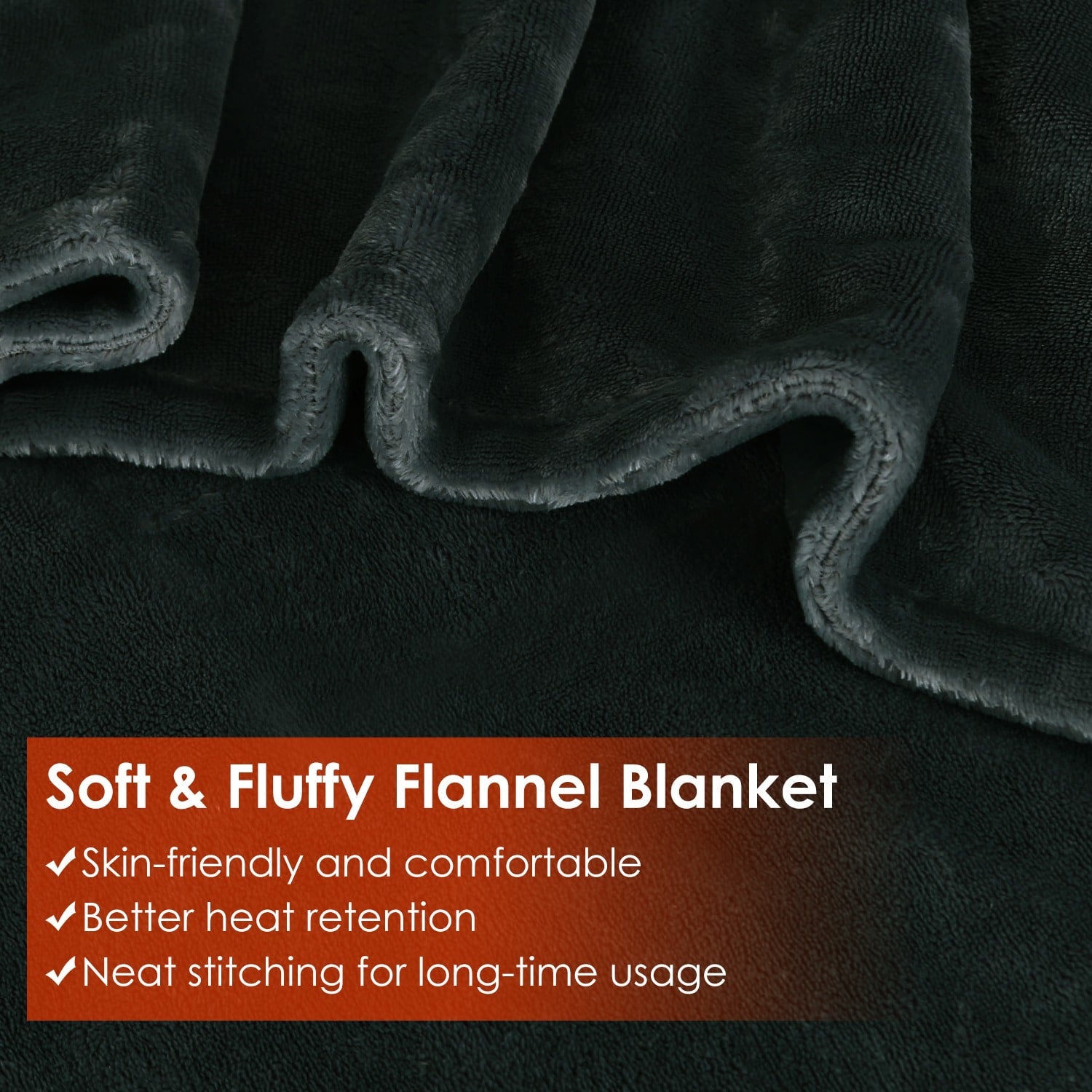 USB Wearable Heated Blanket with Zipper Fleece Throw Wrap and Electric Shawl 59x31in - Image 5