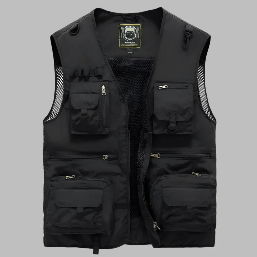 Utility Vest with Multiple Pockets and Mesh Lining for Fishing Travel and Work Lightweight - Image 2