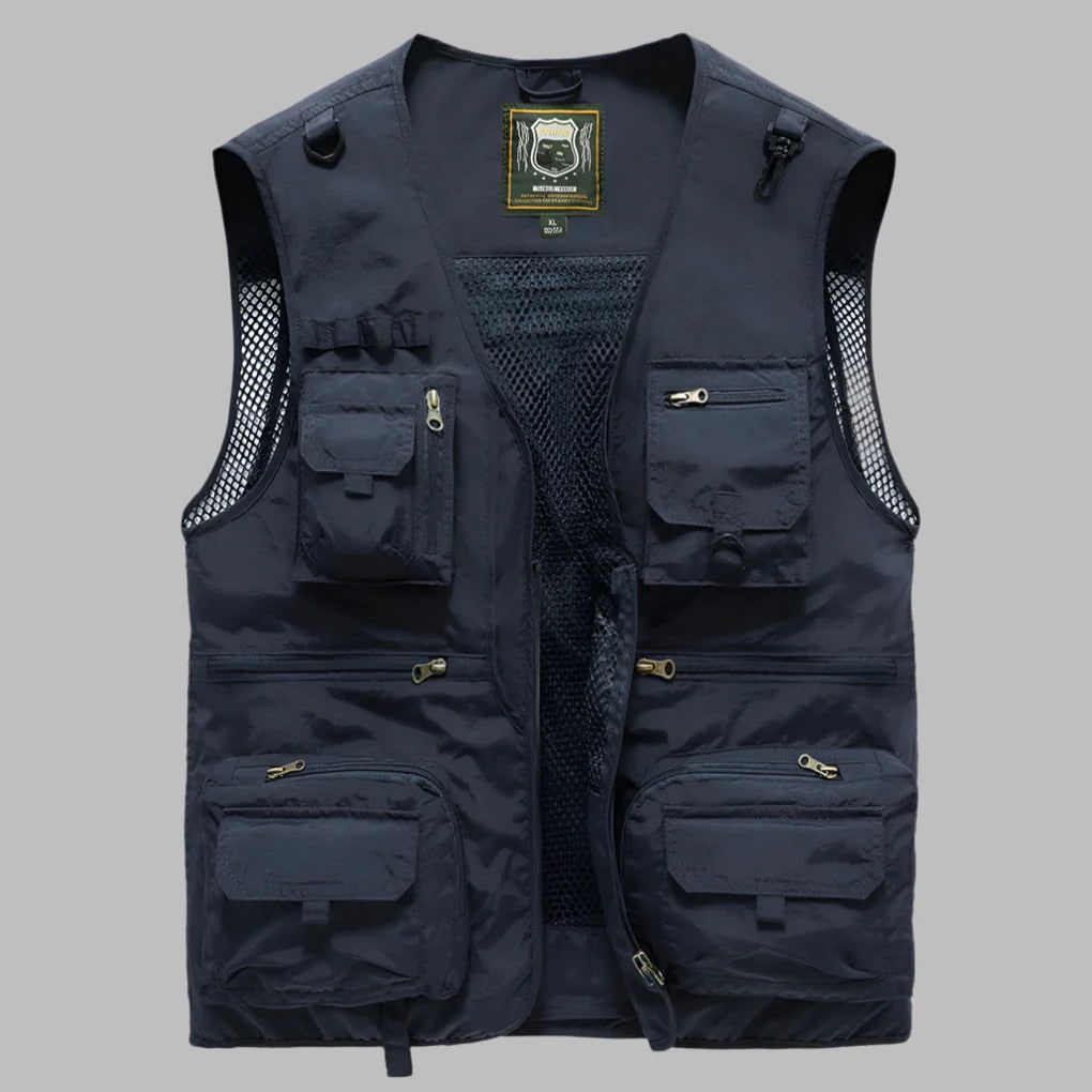 Utility Vest with Multiple Pockets and Mesh Lining for Fishing Travel and Work Lightweight - Image 5
