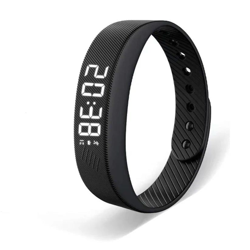 Vibrating Wrist Alarm Clock with Silent LED Display and USB Charging Wristband - Image 1