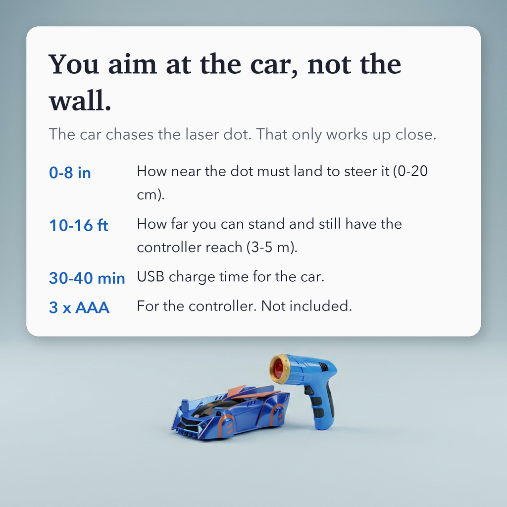 Wall Climbing Rc Car with Laser Pointer Control and USB Rechargeable Battery - Image 9