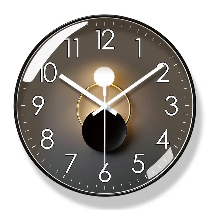 Wall Clock with Silent Mechanism and Illuminated Minimalist Design - Image 2