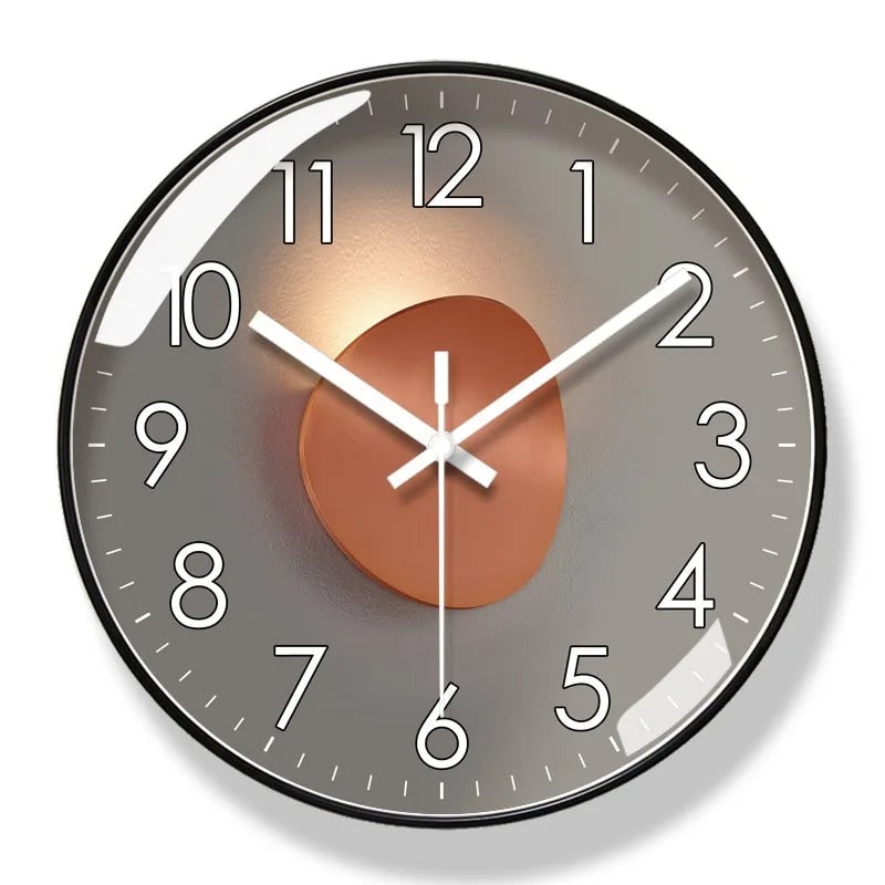 Wall Clock with Silent Mechanism and Illuminated Minimalist Design - Image 3