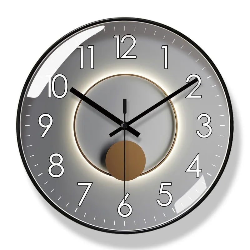 Wall Clock with Silent Mechanism and Illuminated Minimalist Design - Image 7