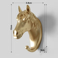 Wall Hook Key Hanger and Ring Holder with Resin Animal Head Design and No-Drill Mounting - Image 1