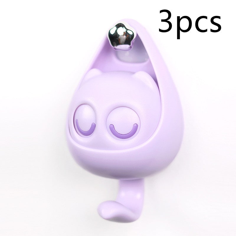 Wall Hooks with Adhesive Backing Winking Cat Coat for Mounted Decoration Key and Hat for Home - Image 18