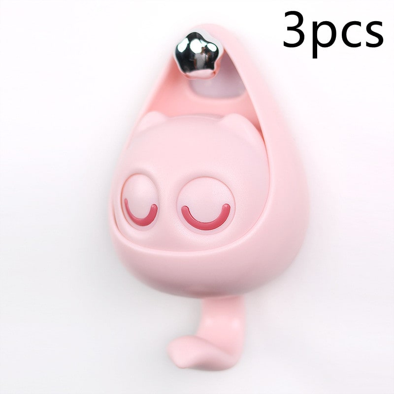 Wall Hooks with Adhesive Backing Winking Cat Coat for Mounted Decoration Key and Hat for Home - Image 27