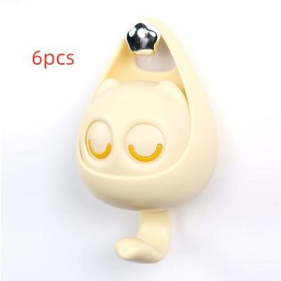 Wall Hooks with Adhesive Backing Winking Cat Coat for Mounted Decoration Key and Hat for Home - Image 3