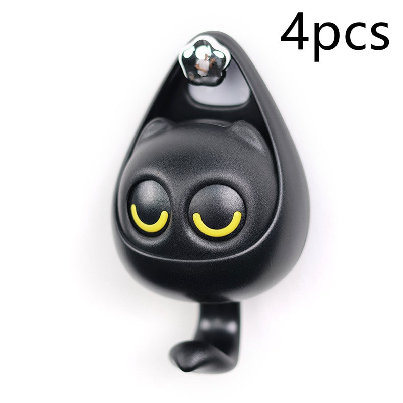 Wall Hooks with Adhesive Backing Winking Cat Coat for Mounted Decoration Key and Hat for Home - Image 33