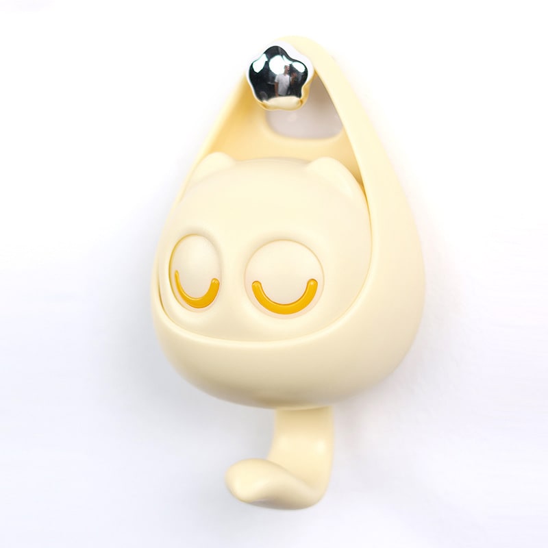 Wall Hooks with Adhesive Backing Winking Cat Coat for Mounted Decoration Key and Hat for Home - Image 4