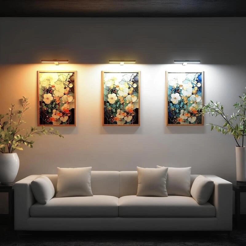 Wall Light Picture Art LED Rechargeable Cordless Wireless Metal - Image 5
