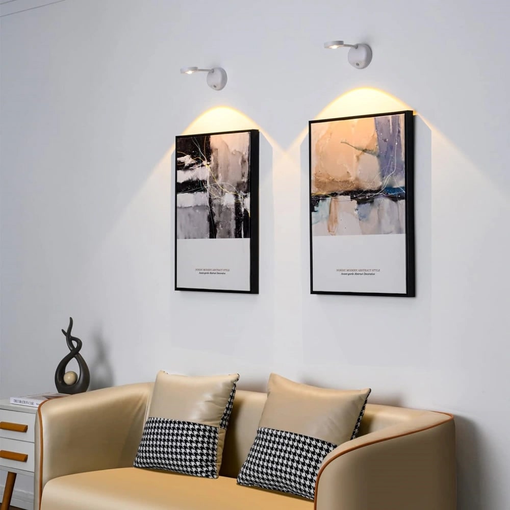 Wall Light Picture Wireless Sconce LED Cordless Magnetic Adjustable - Image 1