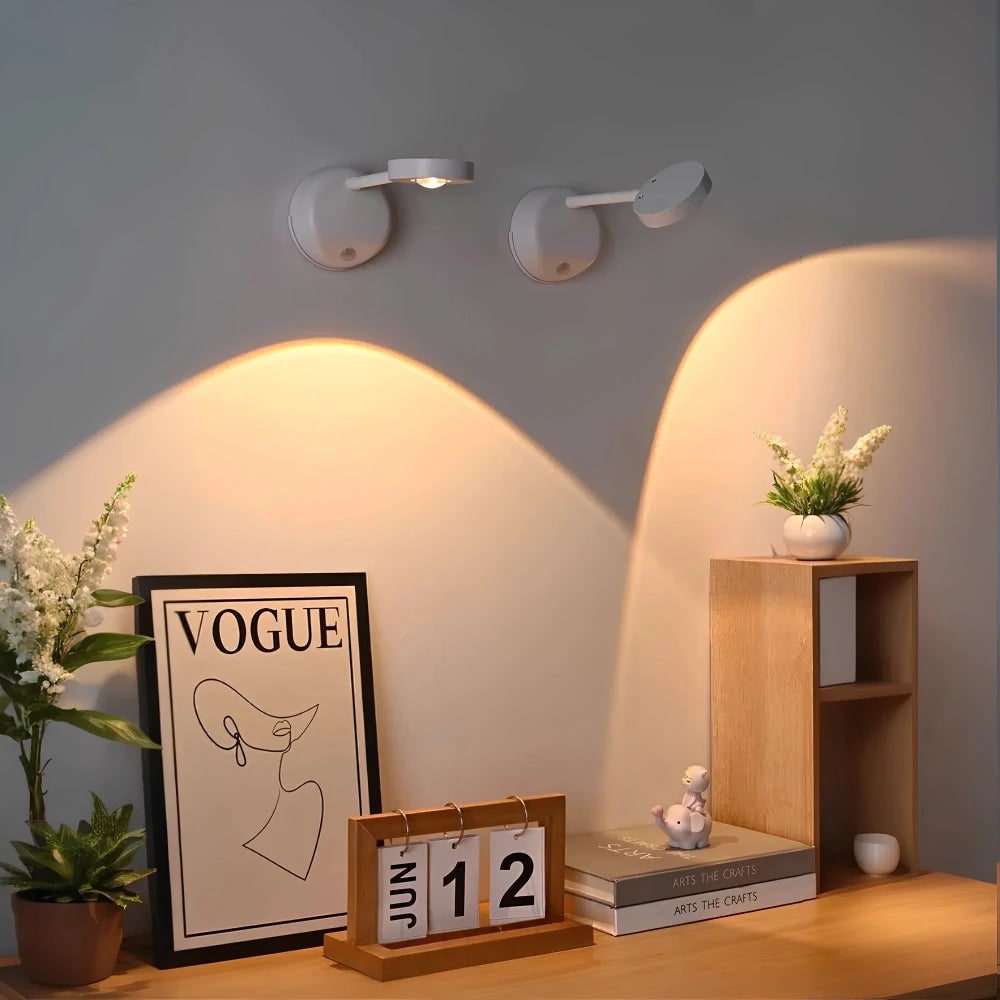 Wall Light Picture Wireless Sconce LED Cordless Magnetic Adjustable - Image 6