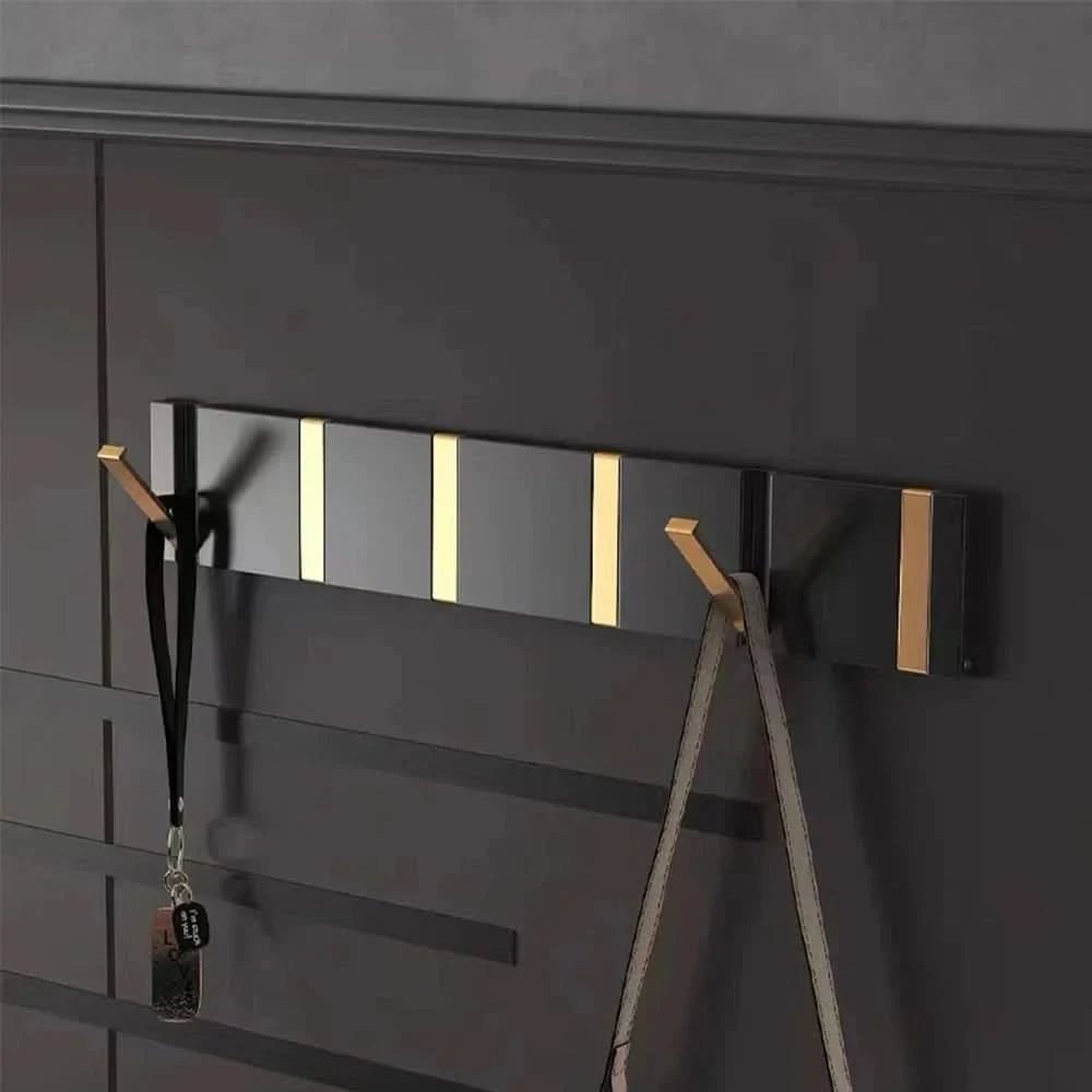 Wall Mounted Coat Rack Modern Folding Retractable Space Saving Metal Stainless Steel - Image 3