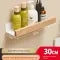 Wall Mounted Floating Shelves with Wooden Front Rail and Metal Bracket - Image 11