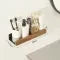 Wall Mounted Floating Shelves with Wooden Front Rail and Metal Bracket - Image 14
