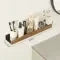 Wall Mounted Floating Shelves with Wooden Front Rail and Metal Bracket - Image 16