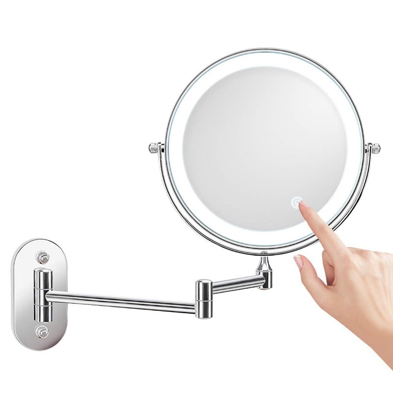 Wall Mounted Vanity Mirror for Makeup with LED Lights 10x Magnification and Folding Arm - Image 10