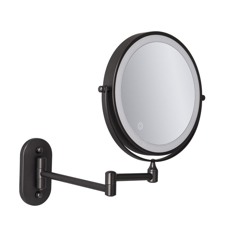 Wall Mounted Vanity Mirror for Makeup with LED Lights 10x Magnification and Folding Arm - Image 6
