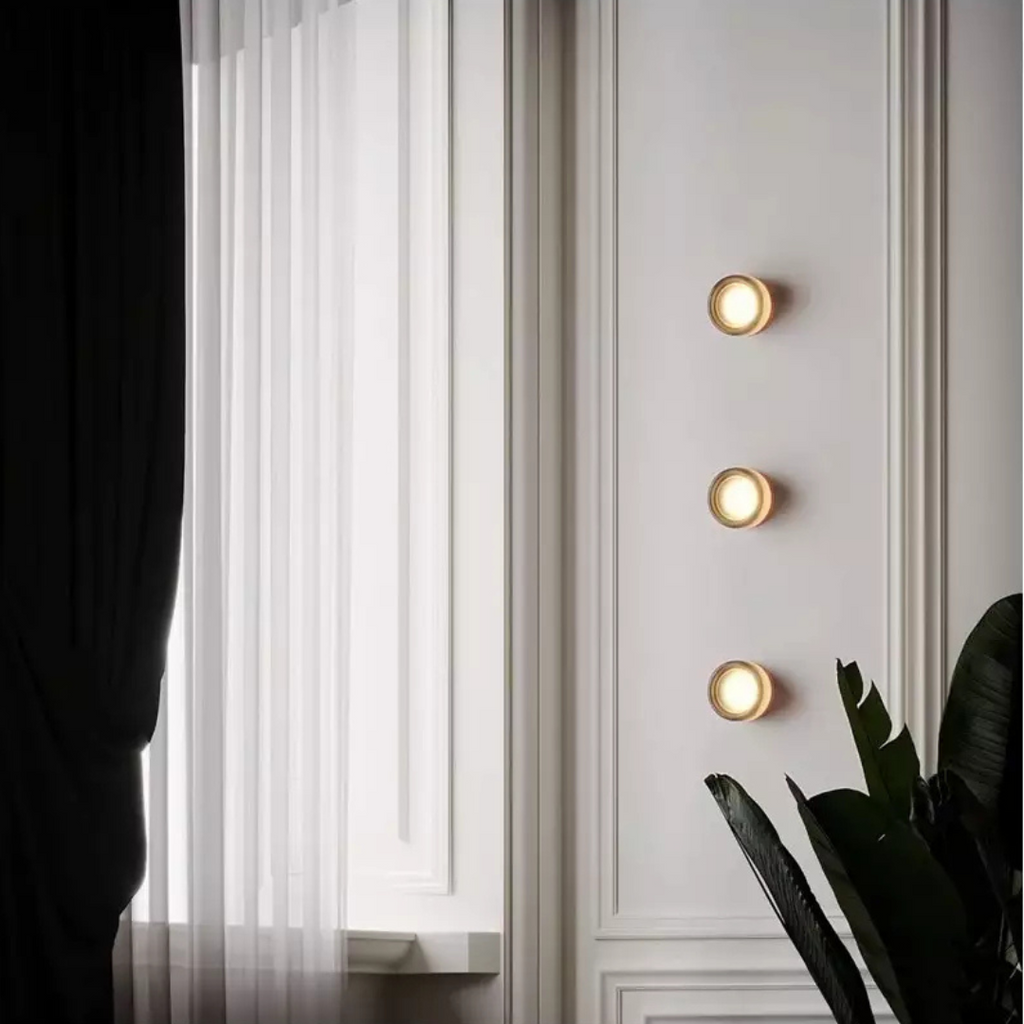 Wall Sconce Light LED Flush Mount Circular Acrylic Round - Image 4