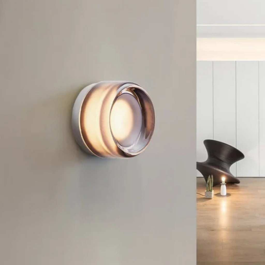 Wall Sconce Light LED Flush Mount Circular Acrylic Round - Image 7