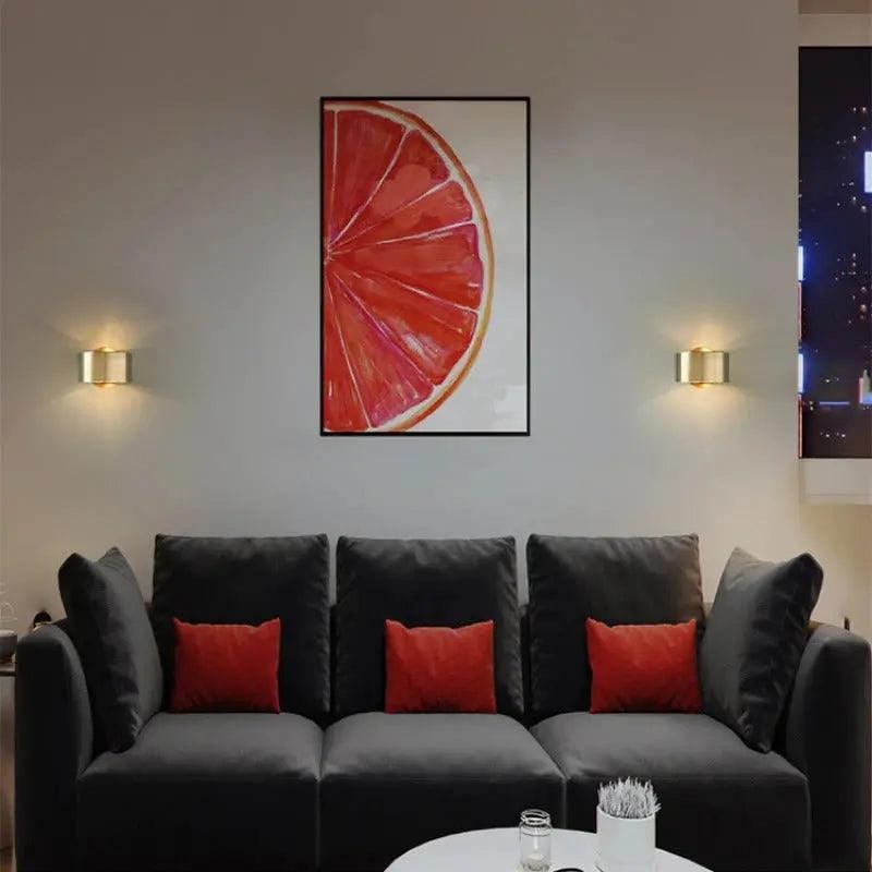 Wall Sconce Lighting with Cylindrical Shade for Living Room and Bedroom Candle - Image 2
