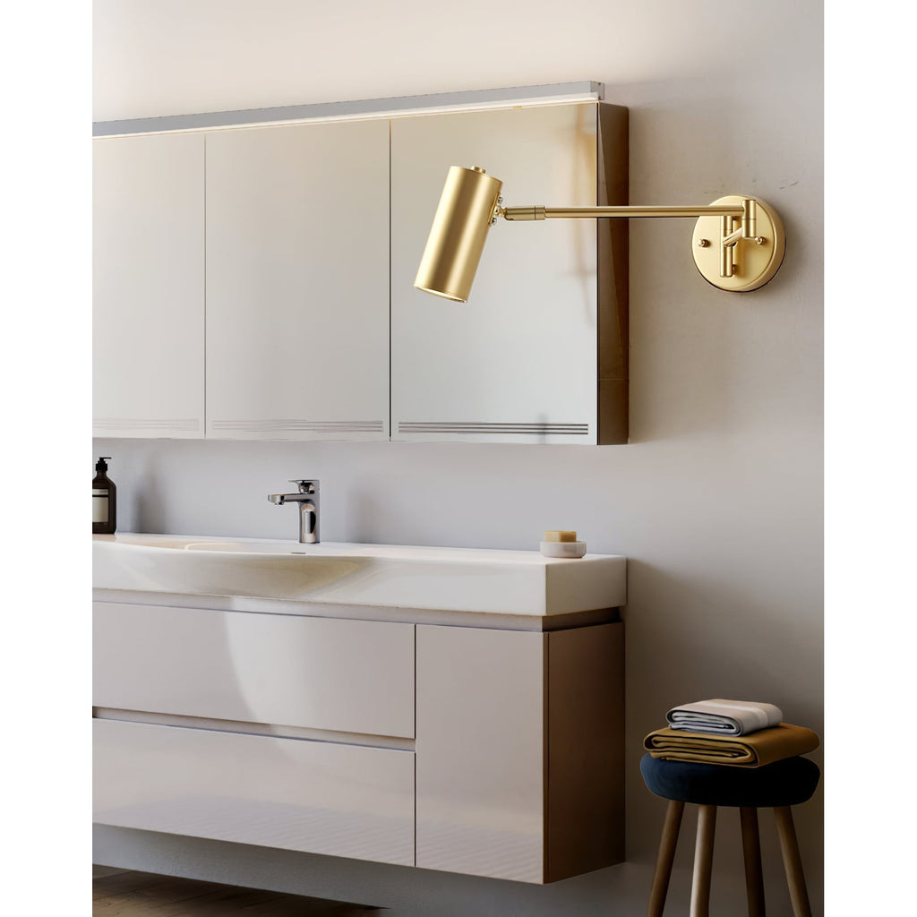 Wall Sconce Swing Arm Reading Light with Adjustable Head - Image 14