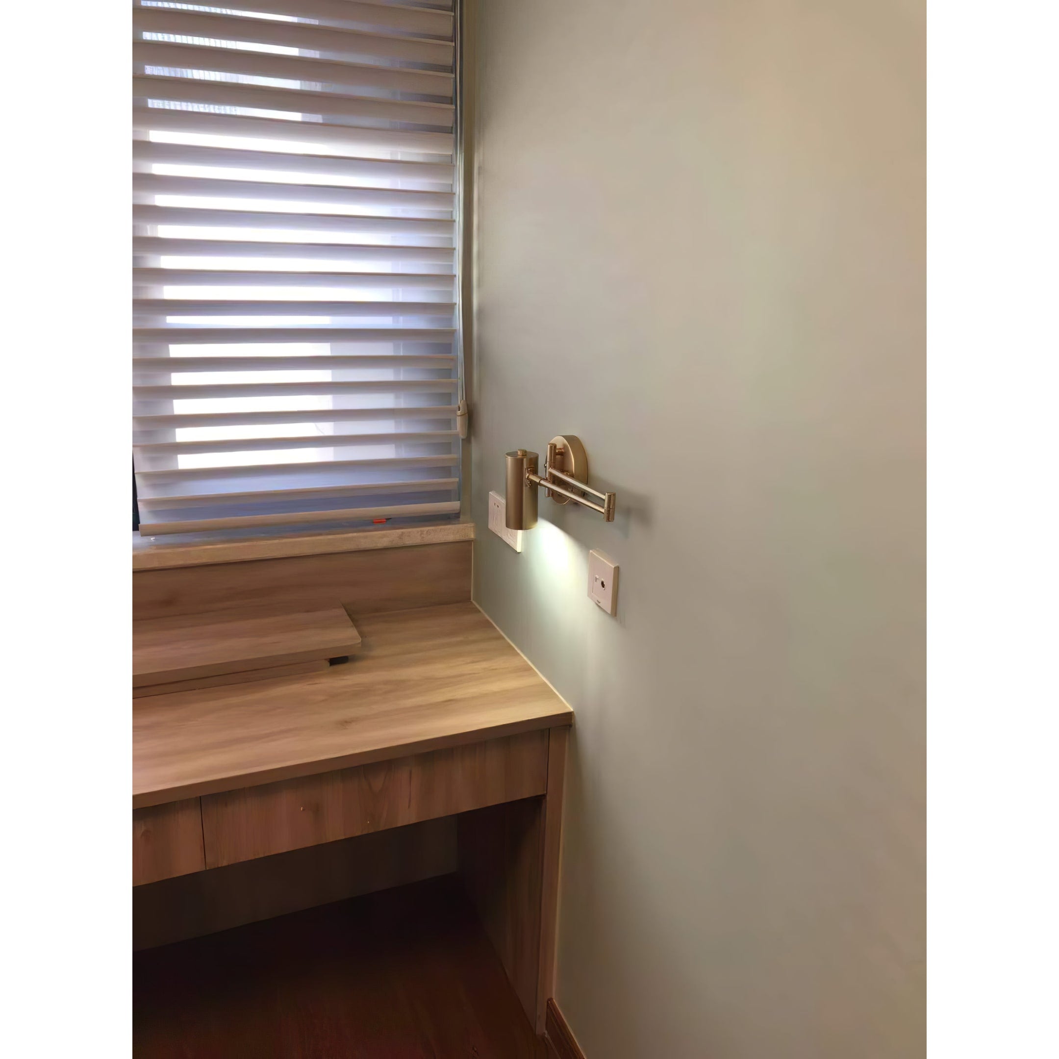 Wall Sconce Swing Arm Reading Light with Adjustable Head - Image 17