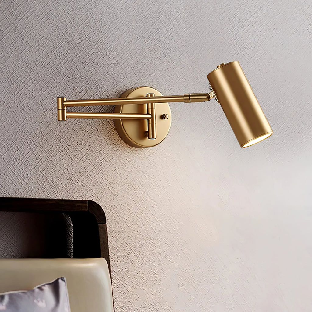 Wall Sconce Swing Arm Reading Light with Adjustable Head - Image 2