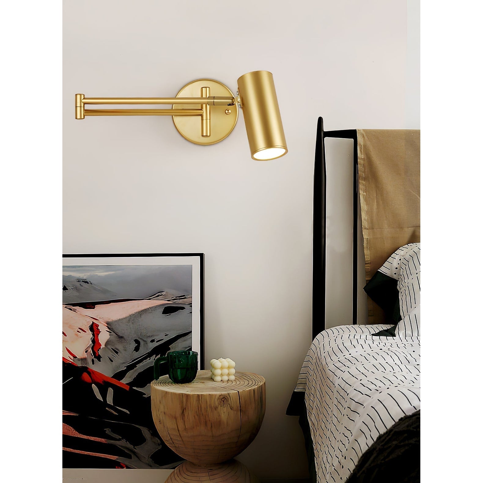 Wall Sconce Swing Arm Reading Light with Adjustable Head - Image 29