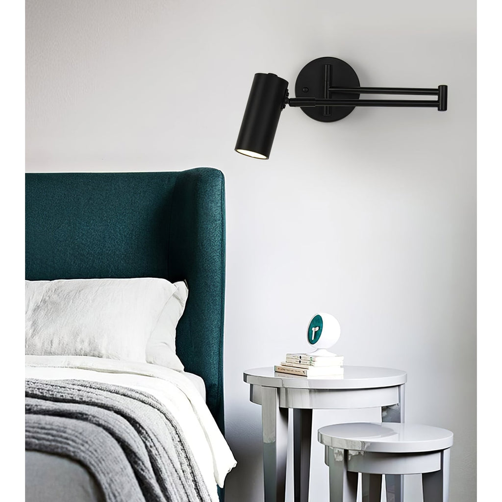 Wall Sconce Swing Arm Reading Light with Adjustable Head - Image 33