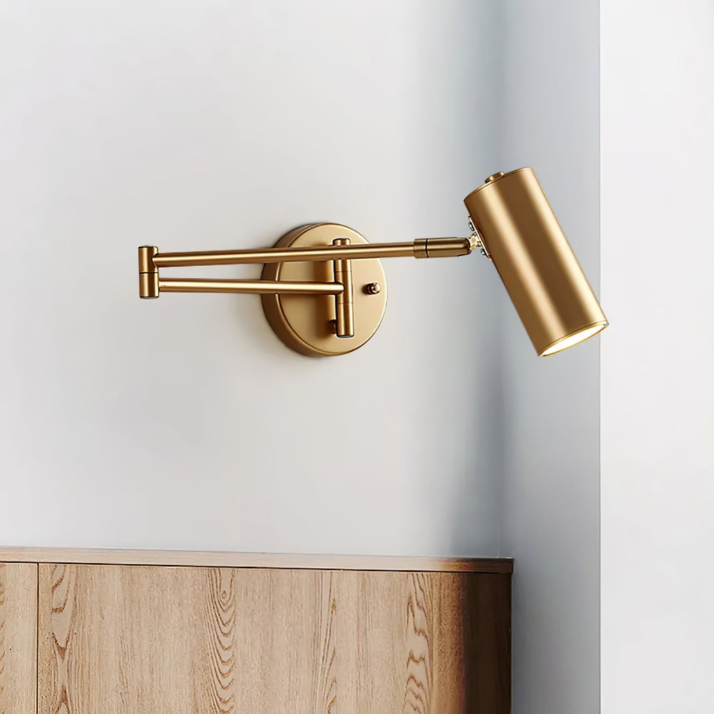 Wall Sconce Swing Arm Reading Light with Adjustable Head - Image 5
