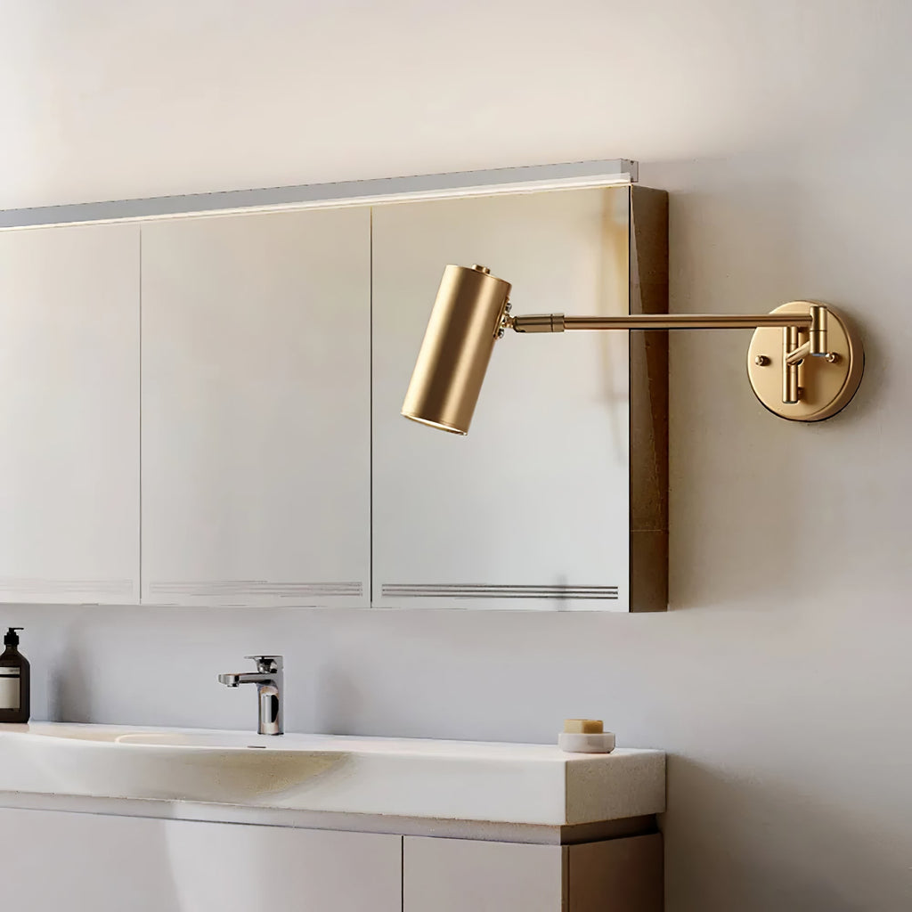 Wall Sconce Swing Arm Reading Light with Adjustable Head - Image 7