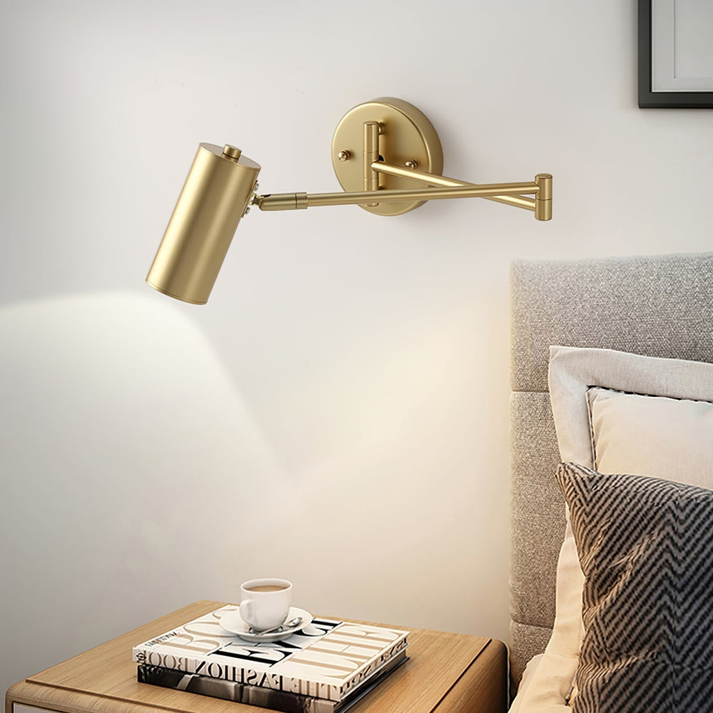 Wall Sconce Swing Arm Reading Light with Adjustable Head - Image 8