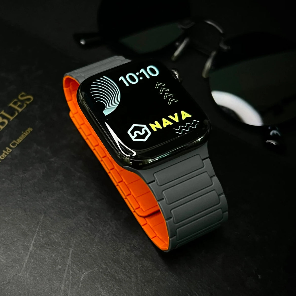 Watch Band with Magnetic Closure and Ribbed Silicone Design - Image 5