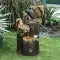Water Fountain Tabletop with Hand-Painted Animal Figure and LED Lighting Solar Powered - Image 12