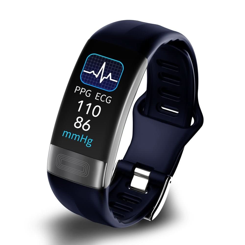 Water Resistant Fitness Tracker Wearable Heart Rate Activity Silicone Band Ecg Monitor - Image 5