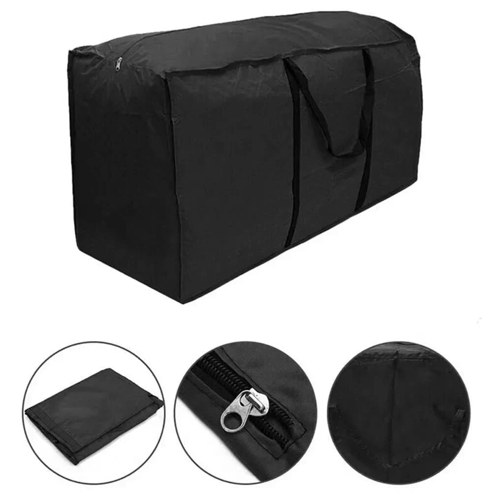 Waterproof Cushion Storage Bag with Zipper and Handles for Outdoor Patio Furniture - Image 6