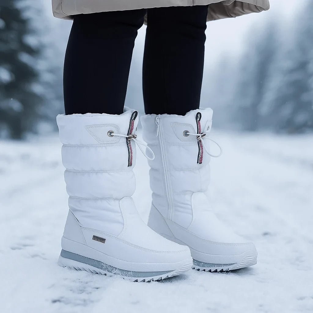 Waterproof Insulated Mid-Calf with Side Zipper and Non-Slip Sole - Image 2