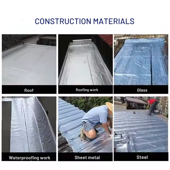 Waterproof Tape Butyl Strong Adhesive Aluminum Foil Backing Roof Repair Leak Sealing - Image 5