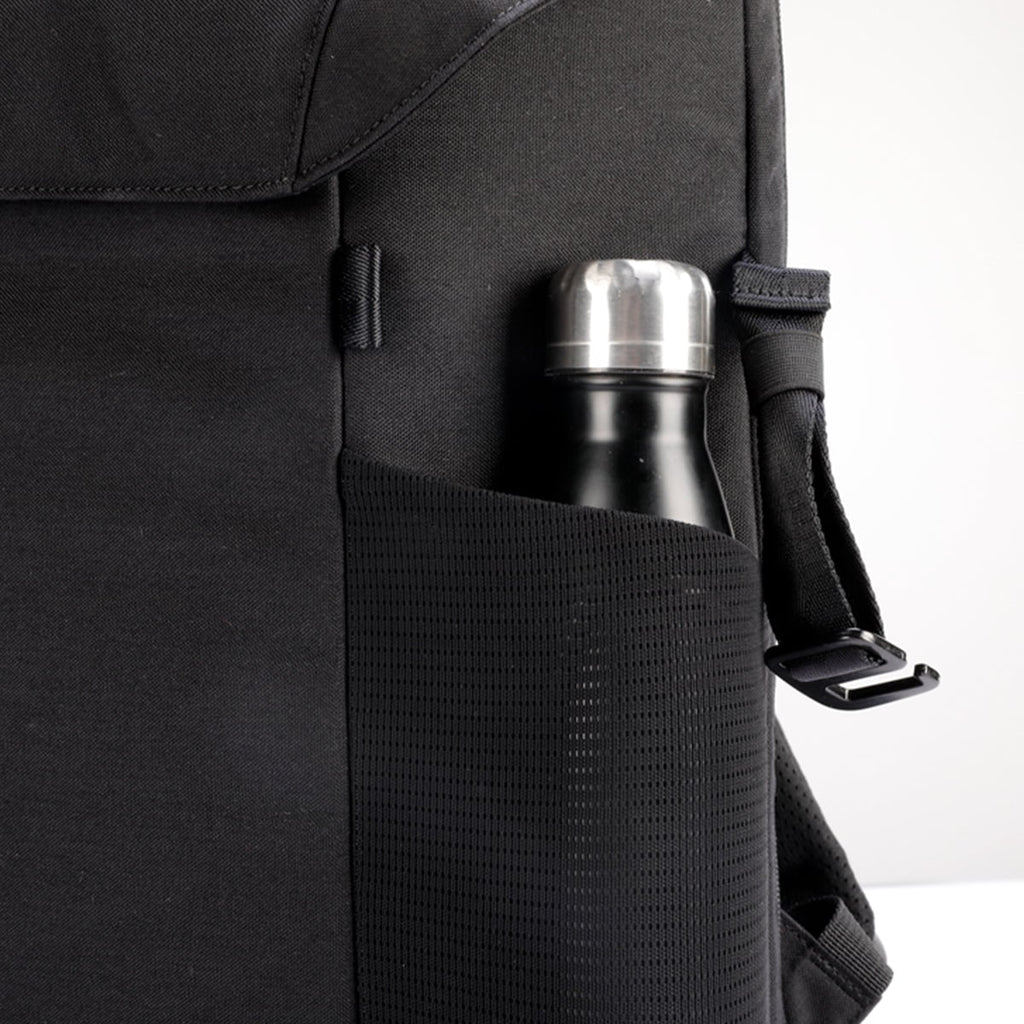 Waterproof Travel Laptop Backpack Shoe Compartment Black Mesh Compression Straps Carry-on - Image 6