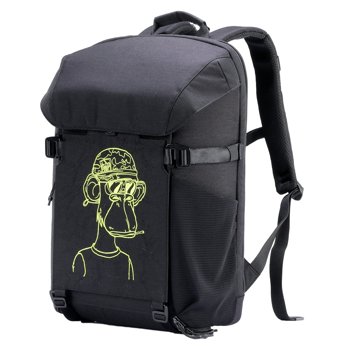Waterproof Travel Laptop Backpack Shoe Compartment Black Mesh Compression Straps Carry-on - Image 9