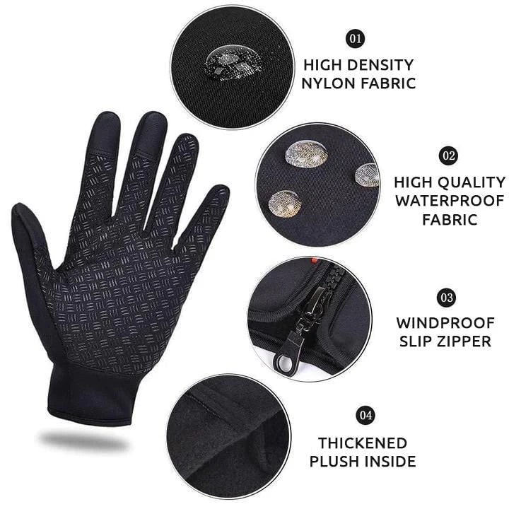 Waterproof Winter Gloves with Touchscreen and Fleece Lining Warm - Image 2
