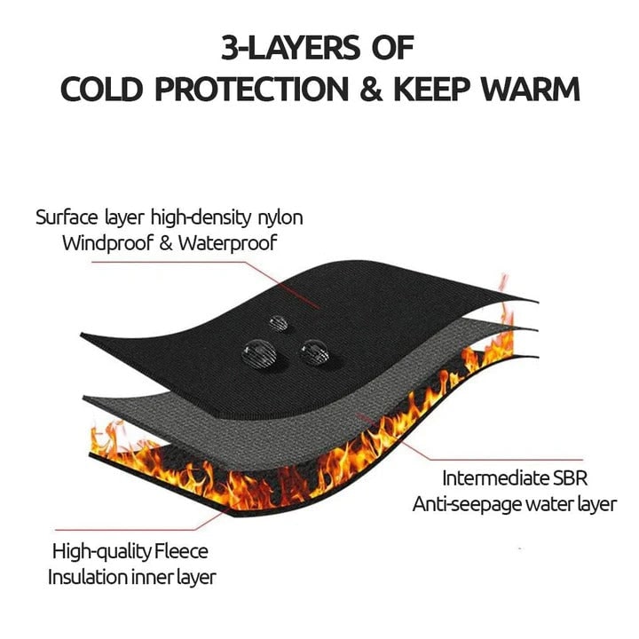Waterproof Winter Gloves with Touchscreen and Fleece Lining Warm - Image 3